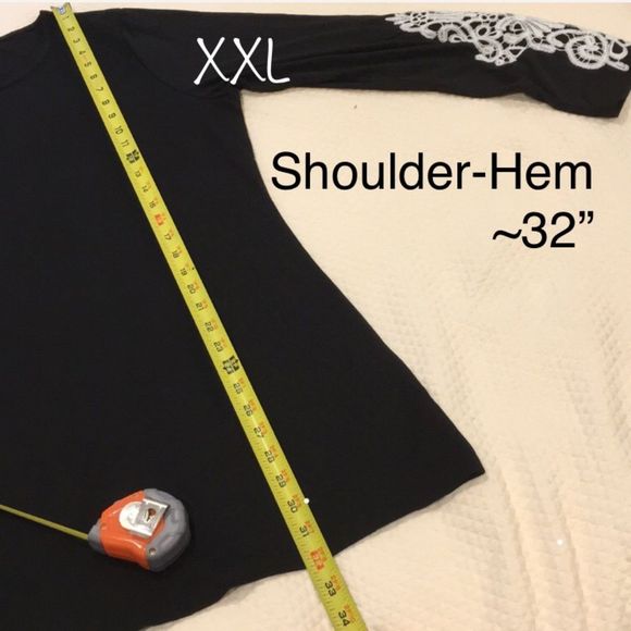 Crochet Lace Sleeve Accent Tunic - Picture 8 of 8